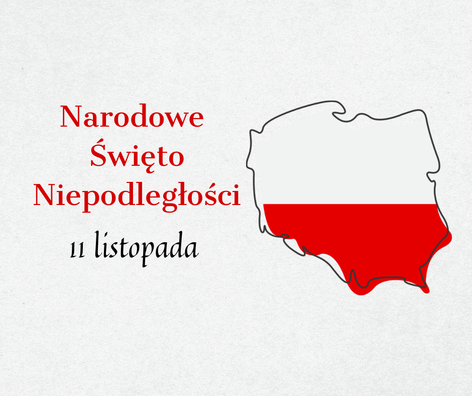 Biało Czerwony Minimalistyczny Narodowe Święto Niepodległości Plakat Post na Facebooka